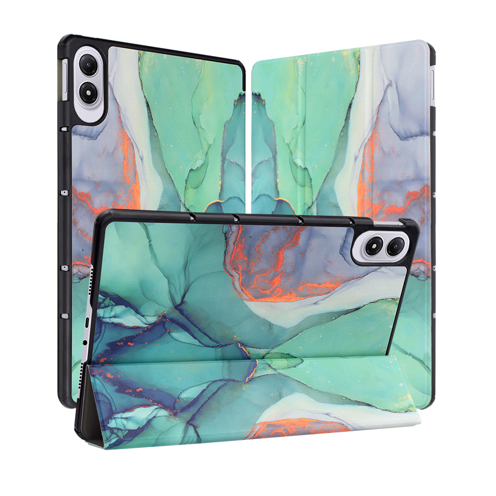 Capa para Xiaomi Redmi Pad 2 Pro, Techsuit, FoldPro Green Time, Multicolor