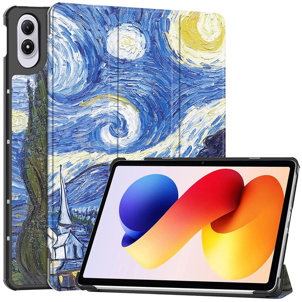 Capa para Xiaomi Redmi Pad 2 Pro, Techsuit, FoldPro Starry Night, Multicolor