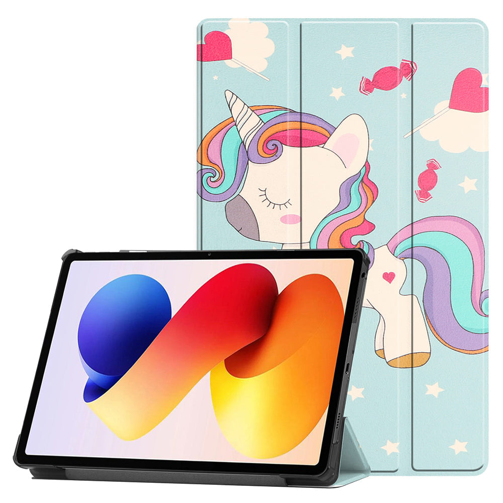 Capa para Xiaomi Redmi Pad 2 Pro, Techsuit, FoldPro Unicorn, Multicolor