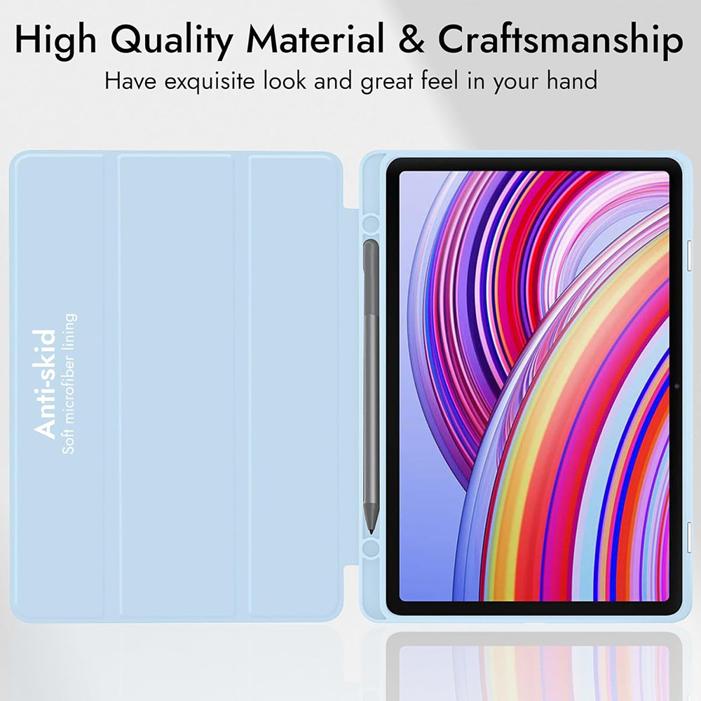 Capa para Xiaomi Redmi Pad Pro / Pad / Pad Pro 5G, Techsuit, Flex Trifold, Azul Marinho