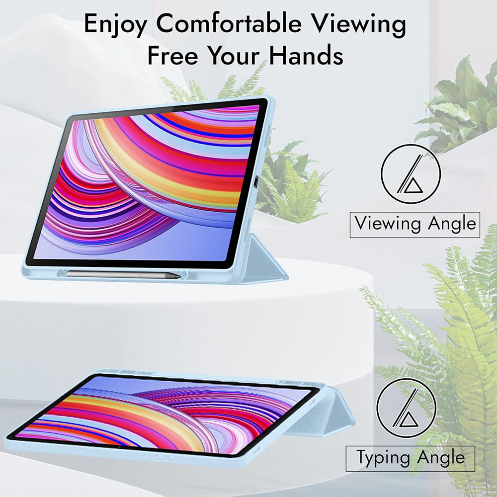 Capa para Xiaomi Redmi Pad Pro / Pad / Pad Pro 5G, Techsuit, Flex Trifold, Azul Marinho