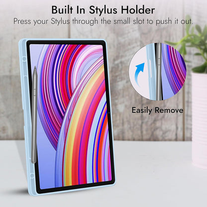 Capa para Xiaomi Redmi Pad Pro / Pad / Pad Pro 5G, Techsuit, Flex Trifold, Azul Marinho