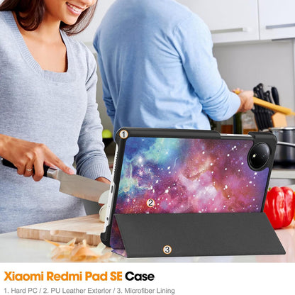 Capa para Xiaomi Redmi Pad SE 8.7, Techsuit, FoldPro Galaxy, Multicolor