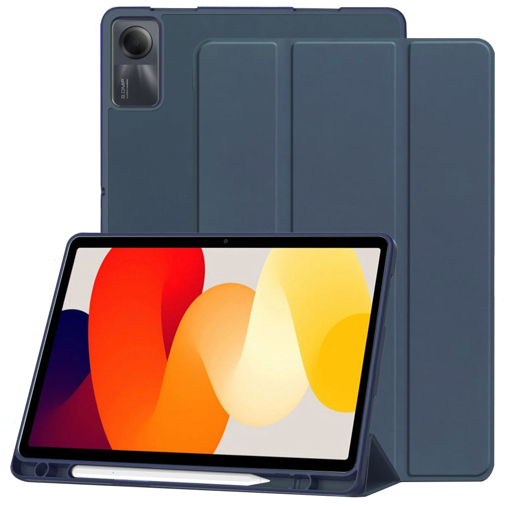 Capa para Xiaomi Redmi Pad SE, Techsuit, Flex Trifold, Azul Marinho