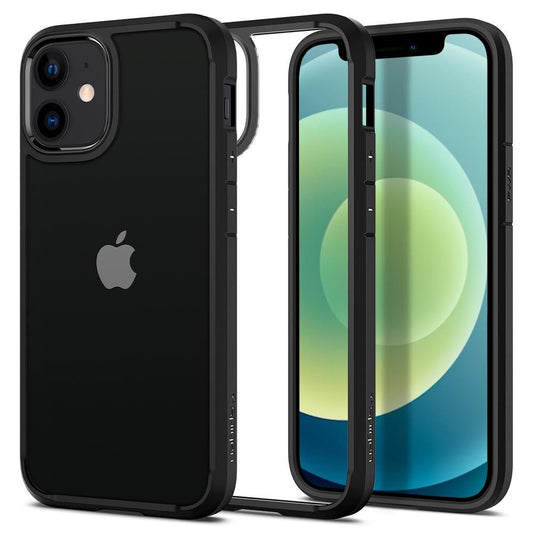 Capa para Apple iPhone 12 / 12 Pro, Spigen, Ultra Hybrid, Preta ACS01703