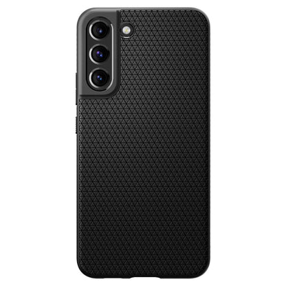 Capa para Samsung Galaxy S22 5G S901, Spigen, Liquid Air, Preto ACS03987