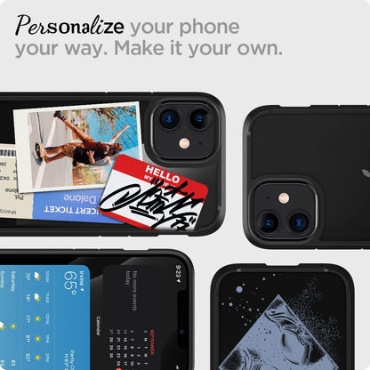 Capa para Apple iPhone 12 / 12 Pro, Spigen, Ultra Hybrid, Preta ACS01703