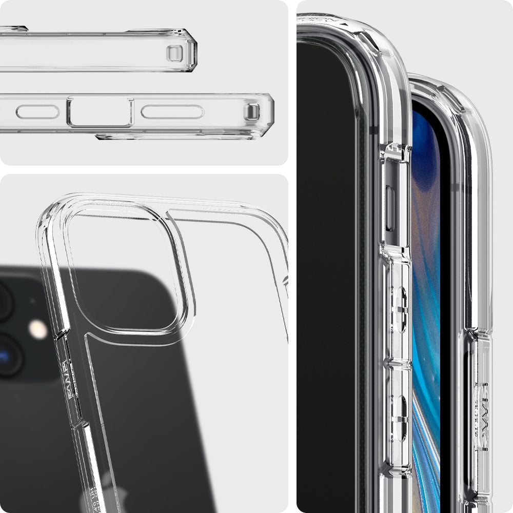 Capa para Apple iPhone 12 / 12 Pro, Spigen, Ultra Hybrid, Transparente ACS01702