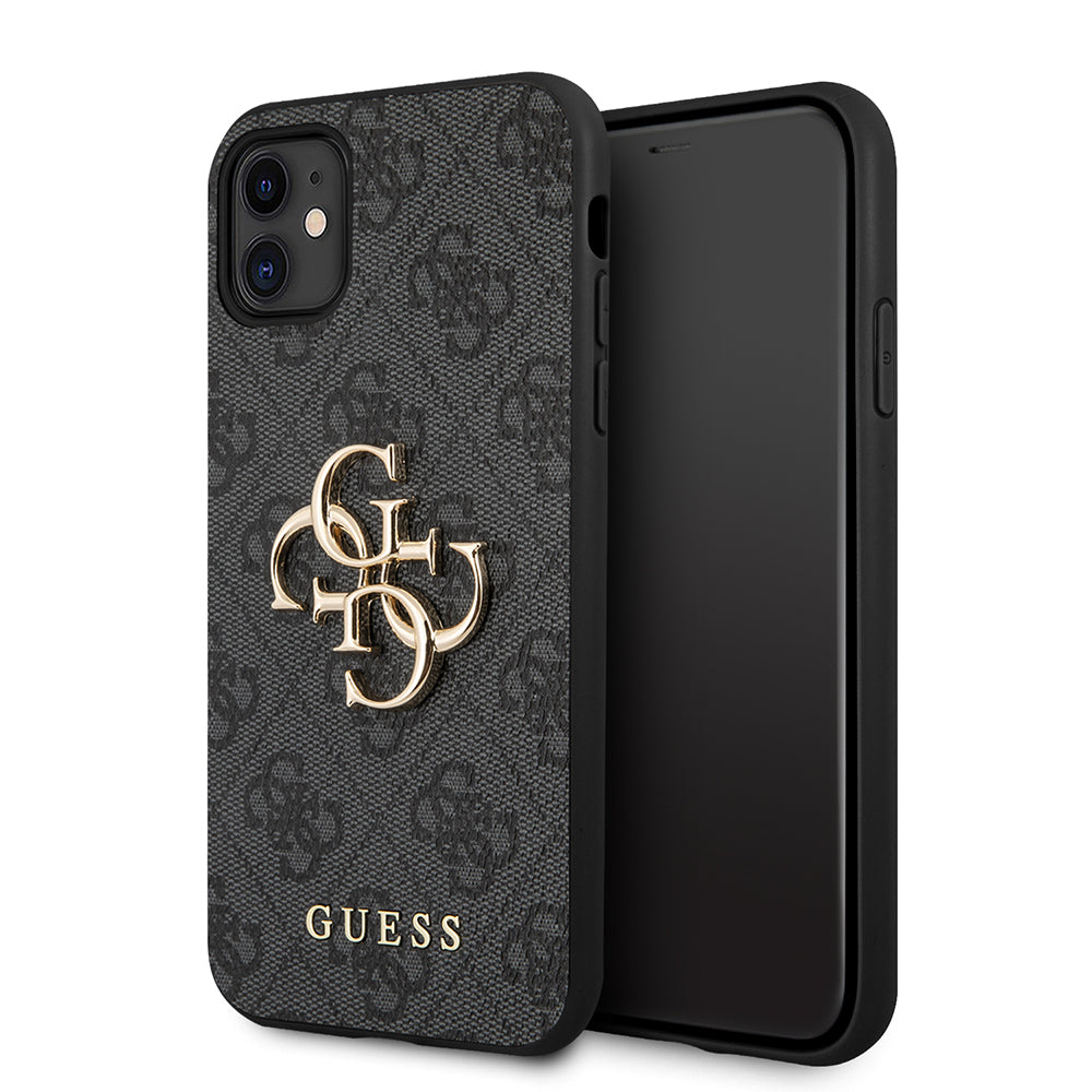 Case for Apple iPhone 11, Guess, 4G Metal Logo, Grey