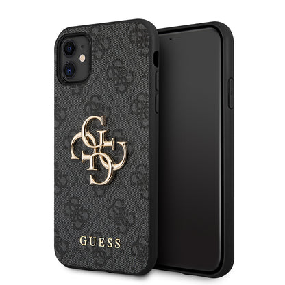 Case for Apple iPhone 11, Guess, 4G Metal Logo, Grey
