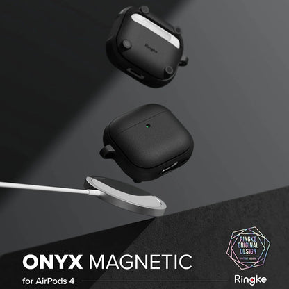 Capa Ringke Onyx Magnética para Apple AirPods 4, Cinzenta