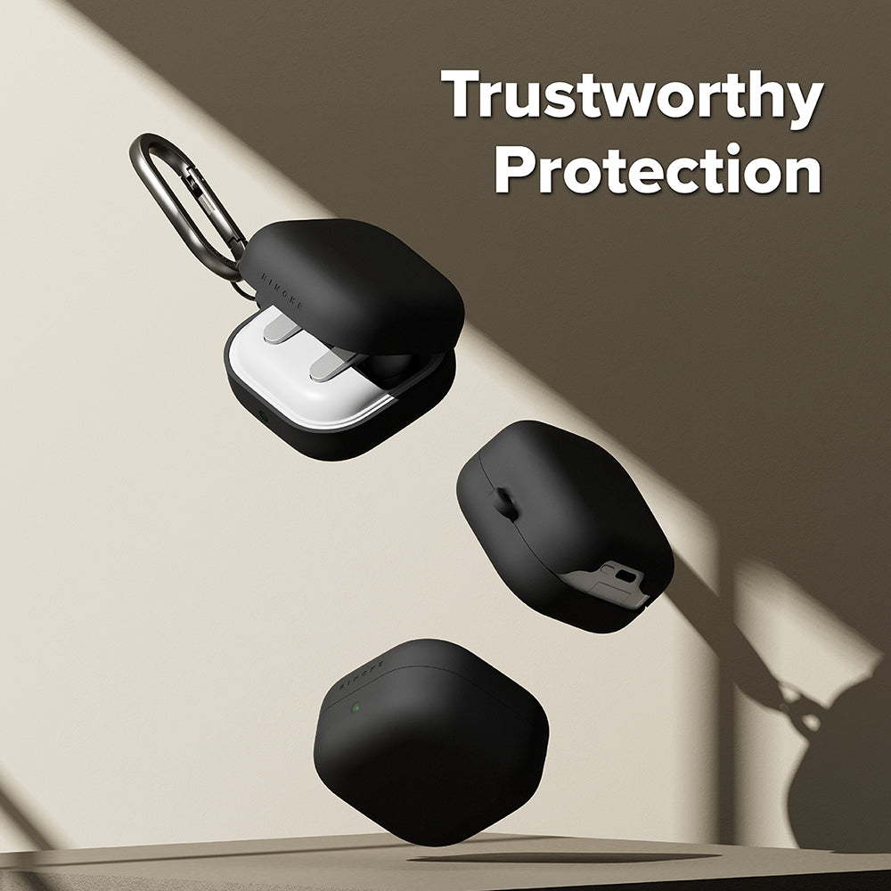 Capa Ringke para Samsung Galaxy Buds4 / Buds4 Pro, Preta