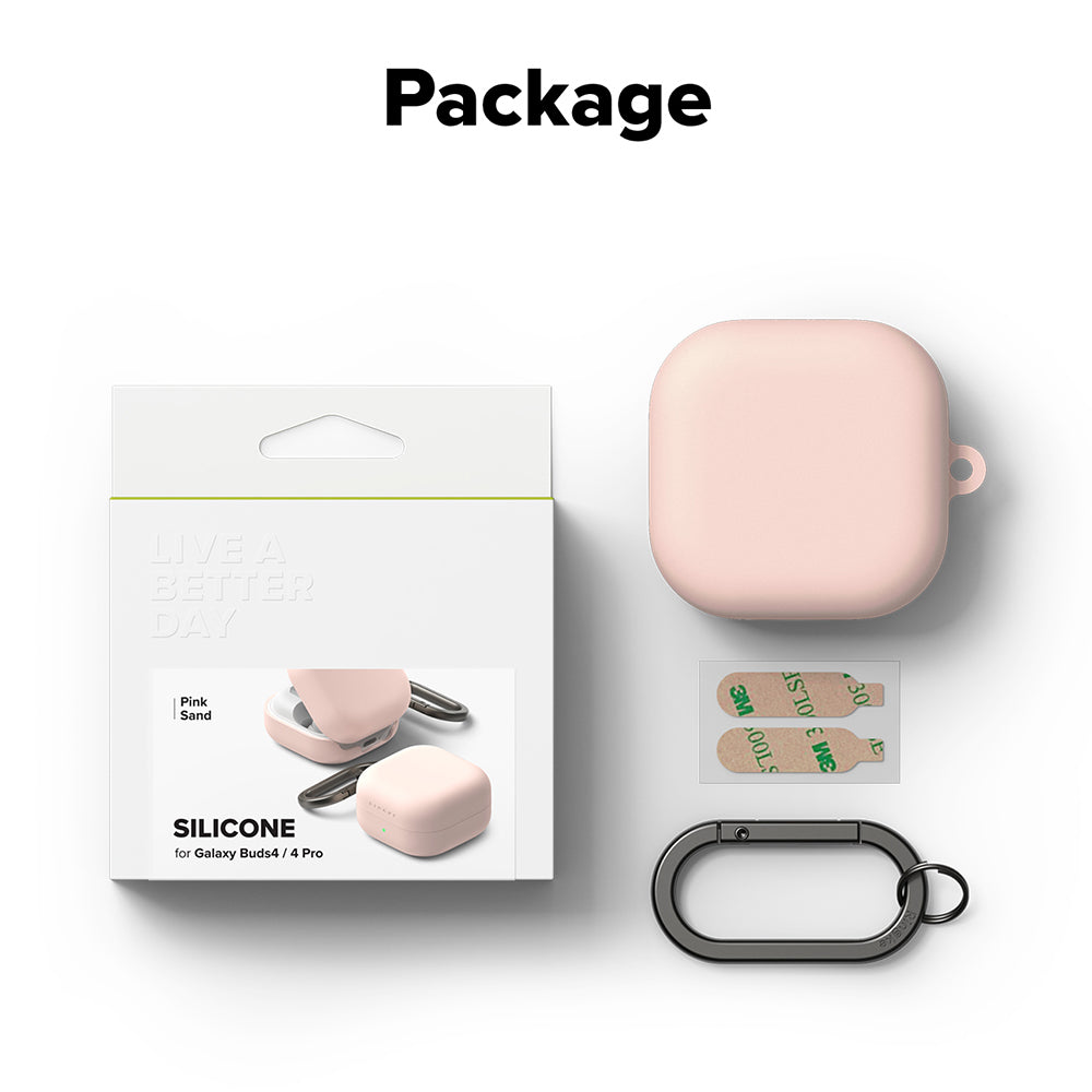 Capa Ringke para Samsung Galaxy Buds4 / Buds4 Pro, Rosa