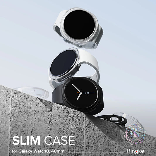 Capa Ringke Slim para Samsung Galaxy Watch8 40mm, Conjunto de 2 peças, Transparente