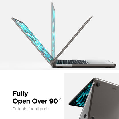 Capa Spigen Airskin para Apple MacBook Air 13 polegadas (2026) / (2025) / (2024) / (2022), Preto Satinado ACS11531