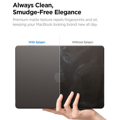 Capa Spigen Airskin para Apple MacBook Air 13 polegadas (2026) / (2025) / (2024) / (2022), Preto Satinado ACS11531