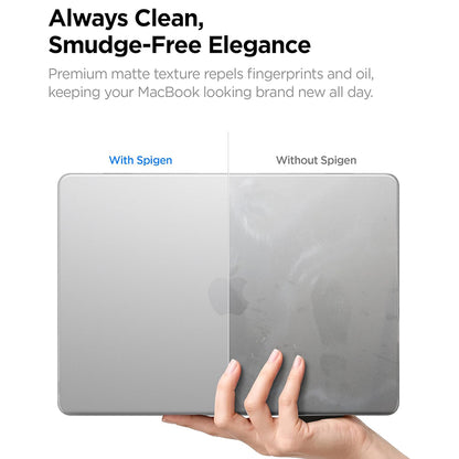 Capa Spigen Airskin para Apple MacBook Air 13 polegadas (2026) / (2025) / (2024) / (2022), Transparente Satinada ACS11530