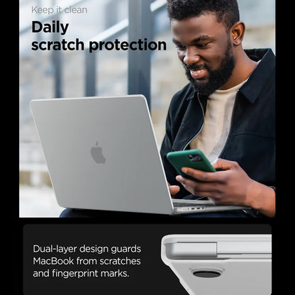 Capa Spigen Airskin para Apple MacBook Pro 16 polegadas (2026) / (2024) / (2023) / (2021), Transparente Satinada ACS11526