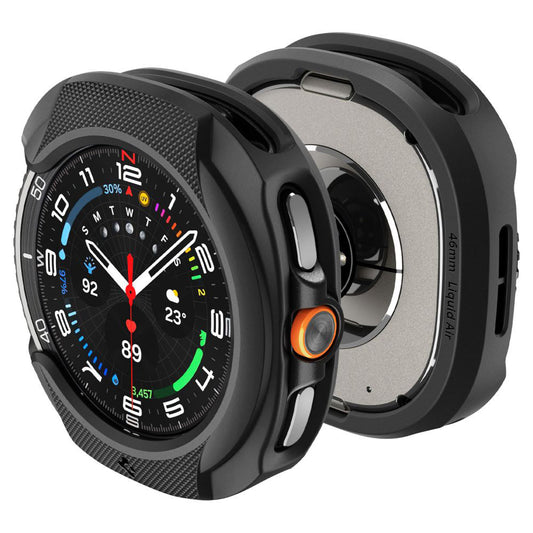 Capa Spigen Liquid Air para Samsung Galaxy Watch8 Classic, Preta Fosca ACS09841