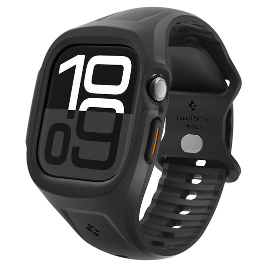Capa Spigen Liquid Air Pro para Apple Watch Series 10 / 11 46mm, Preta Fosca ACS09317