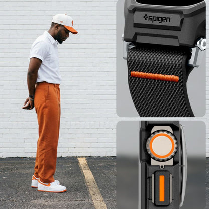 Capa Spigen Lite Fit Pro com Protetor de Ecrã para Apple Watch Ultra Series, Preto Mate ACS11415