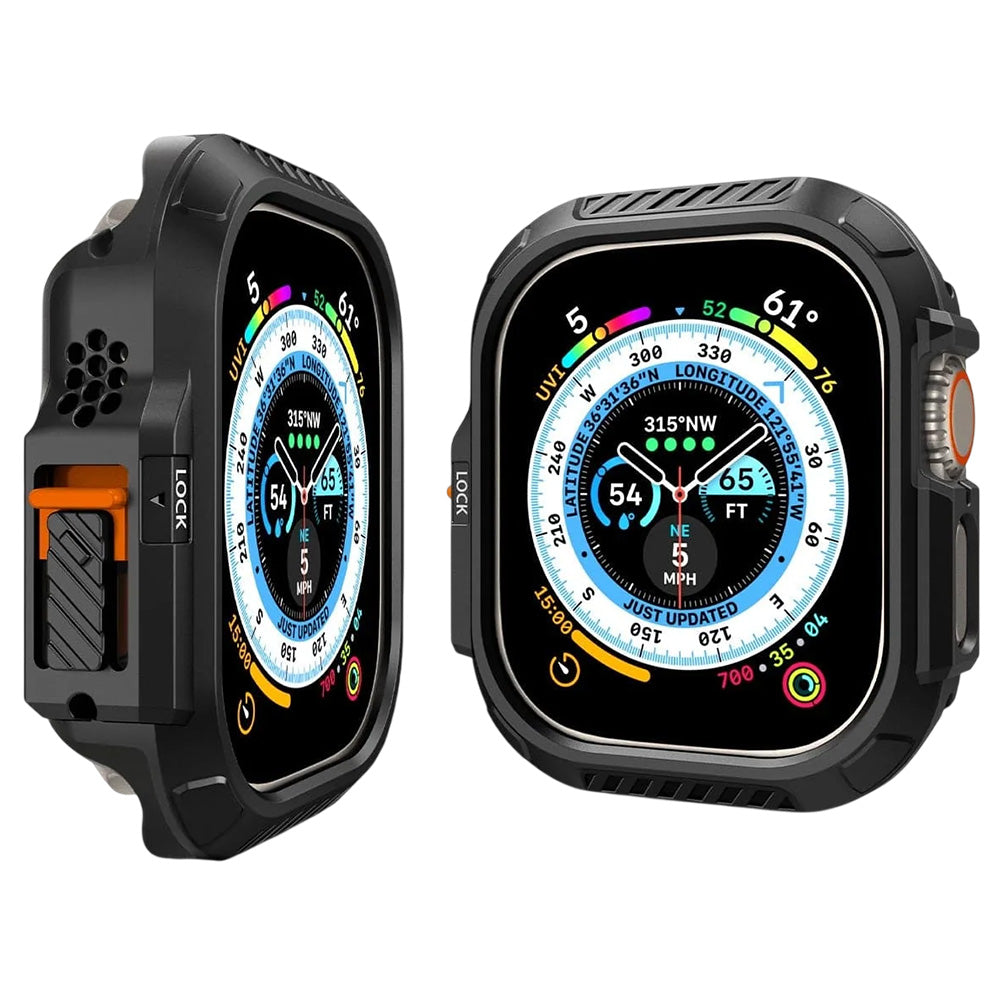 Capa Spigen Lock Fit para Apple Watch Ultra Series, Preto Mate ACS06208
