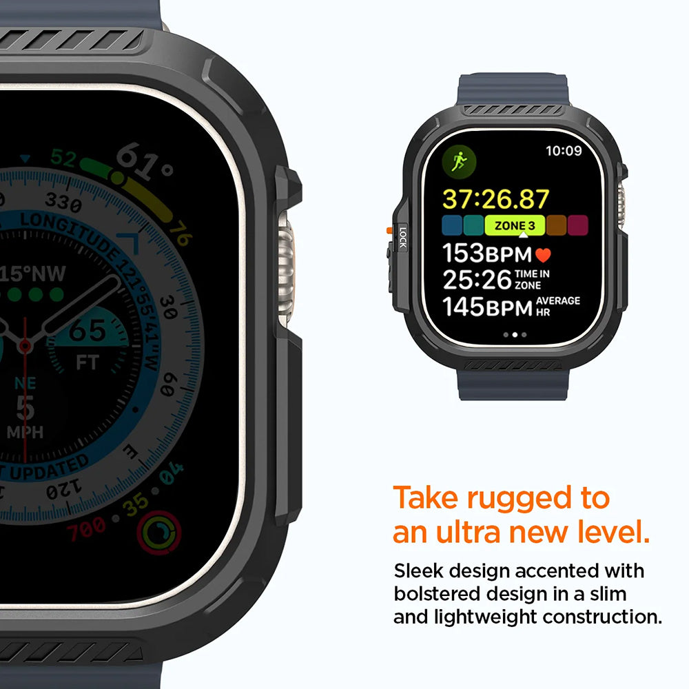 Capa Spigen Lock Fit para Apple Watch Ultra Series, Preto Mate ACS06208