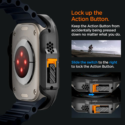 Capa Spigen Lock Fit para Apple Watch Ultra Series, Preto Mate ACS06208