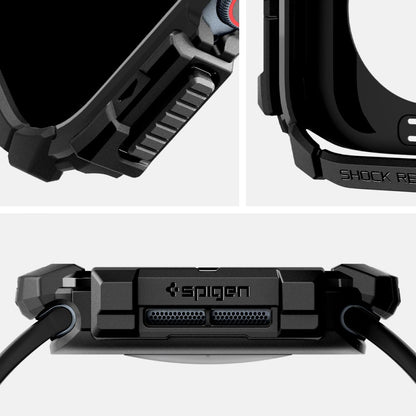 Capa Spigen Rugged Armor para Apple Watch Series 10 / 11 42mm, Preta ACS08585
