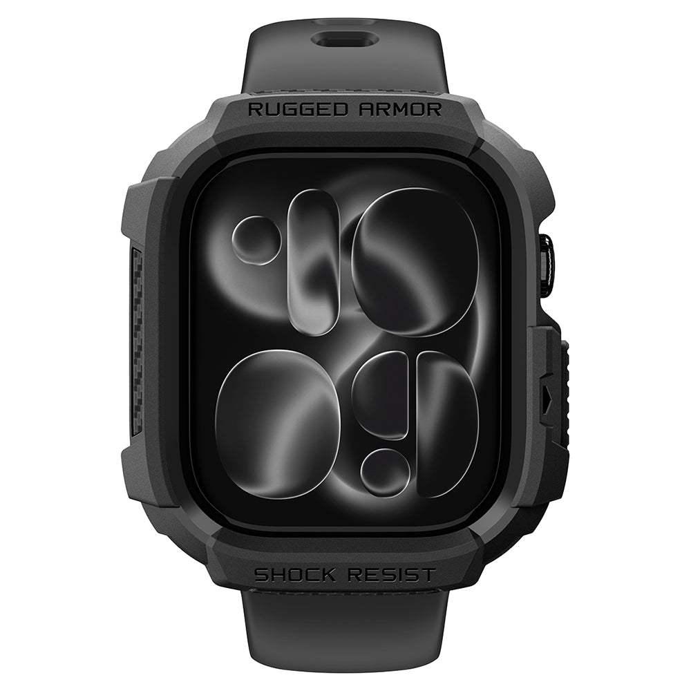 Capa Spigen Rugged Armor para Apple Watch Series 12 42 mm, Preto Mate ACS11877