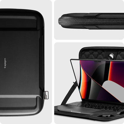 Capa Spigen Rugged Armor para Portátil 13 polegadas - 14 polegadas, Preta AFA04270