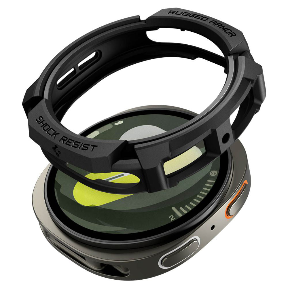 Capa Spigen Rugged Armor para Samsung Galaxy Watch8 40mm, Preta ACS10004