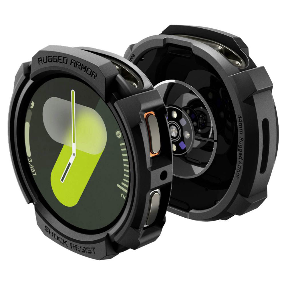 Capa Spigen Rugged Armor para Samsung Galaxy Watch8 44mm, Preto Mate ACS10006