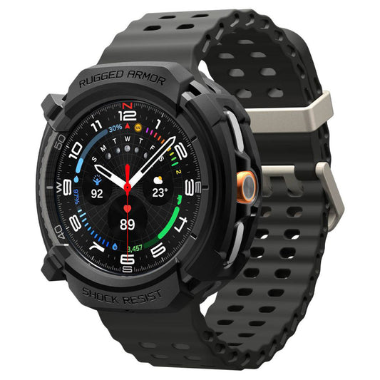 Spigen Rugged Armor Case for Samsung Galaxy Watch8 Classic, Matte Black ACS10012