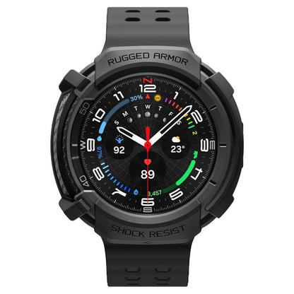 Capa Spigen Rugged Armor para Samsung Galaxy Watch8 Classic, Preta Fosca ACS10012