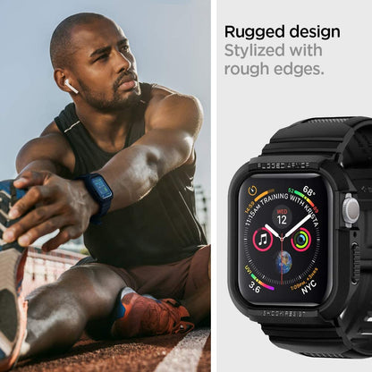 Capa Spigen Rugged Armor Pro para Apple Watch 44mm Series, Preta 062CS25324