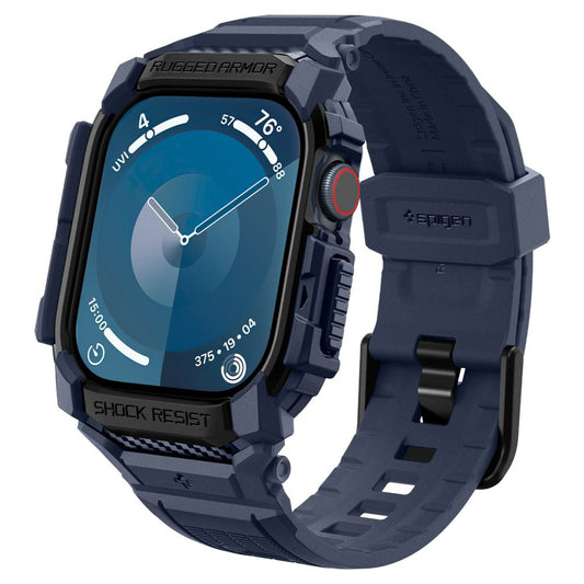 Capa Spigen Rugged Armor Pro para Apple Watch Series 10 / 11 46mm, Azul Marinho