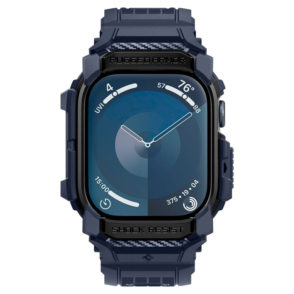 Capa Spigen Rugged Armor Pro para Apple Watch Series 10 / 11 46mm, Azul Marinho
