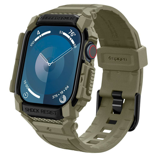 Capa Spigen Rugged Armor Pro para Apple Watch Series 10 46mm, Kaki ACS08608