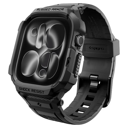 Capa Spigen Rugged Armor Pro para Apple Watch Series 12 46mm, Preto Fosco ACS11894