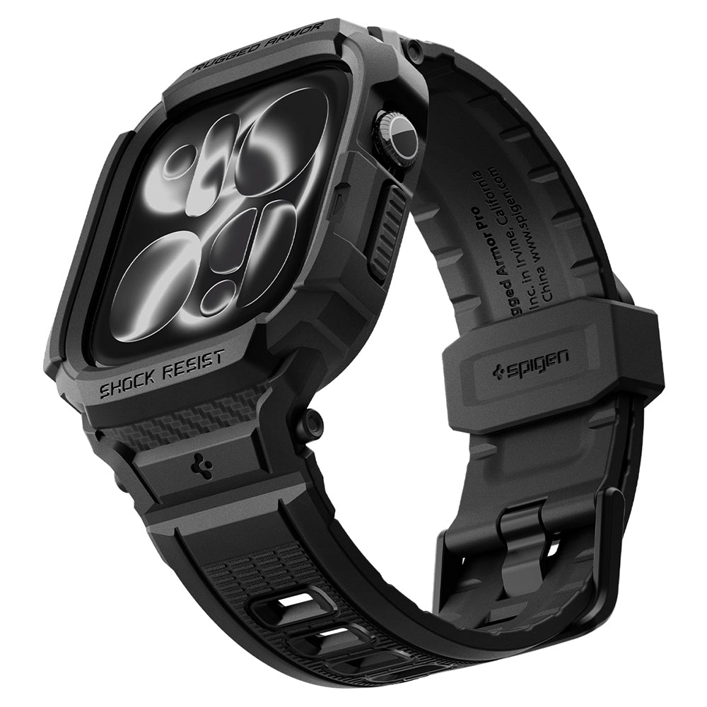 Capa Spigen Rugged Armor Pro para Apple Watch Series 12 46mm, Preto Fosco ACS11894