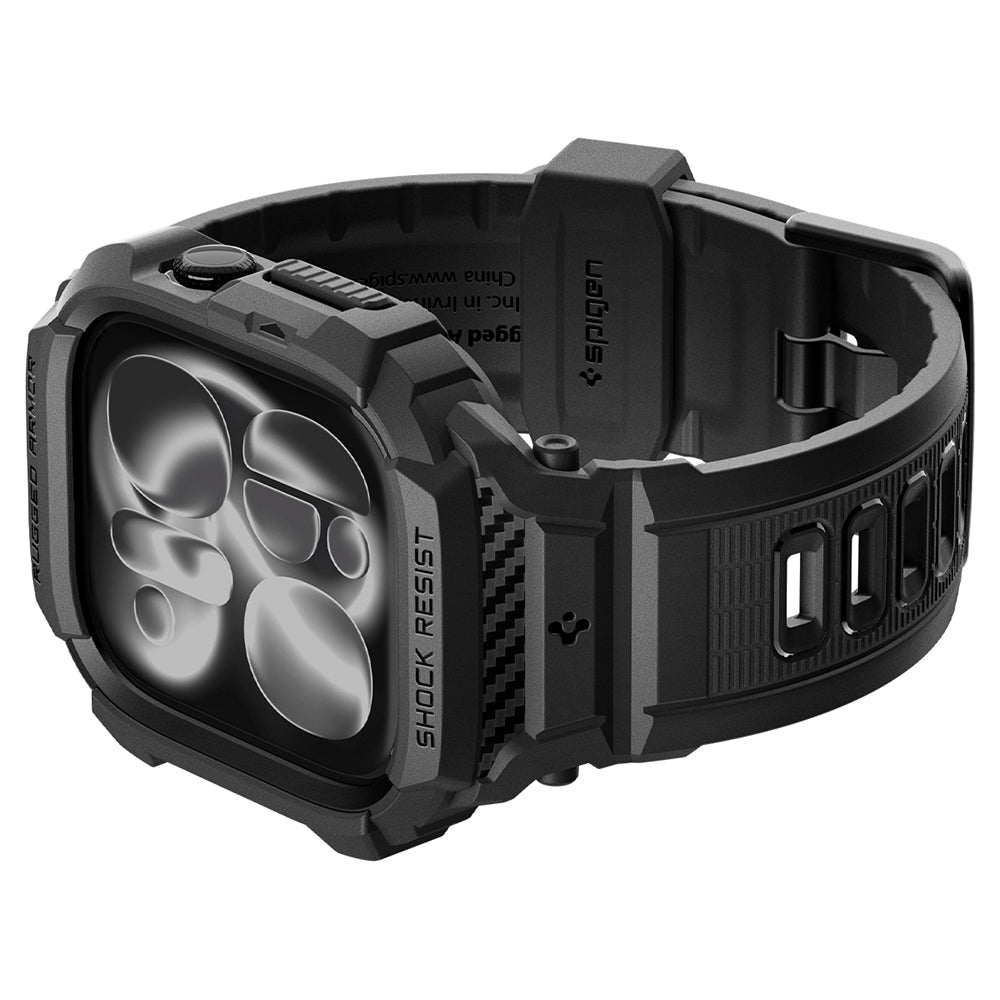 Capa Spigen Rugged Armor Pro para Apple Watch Series 12 46mm, Preto Fosco ACS11894