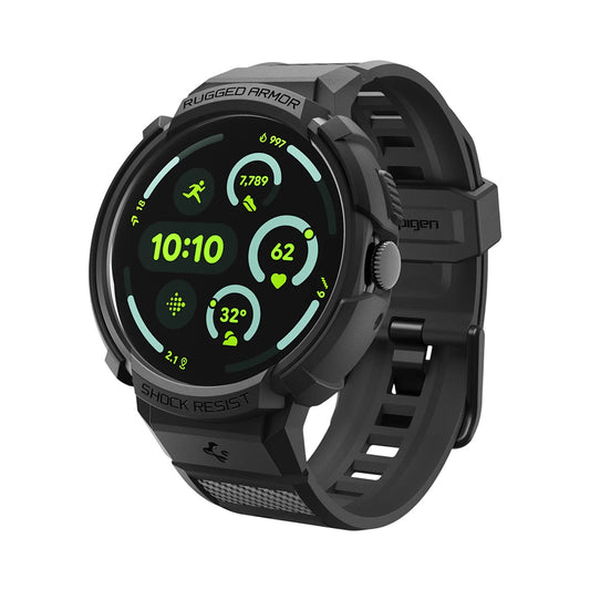 Capa Spigen Rugged Armor Pro para Google Pixel Watch 41mm Series, Preta ACS09484