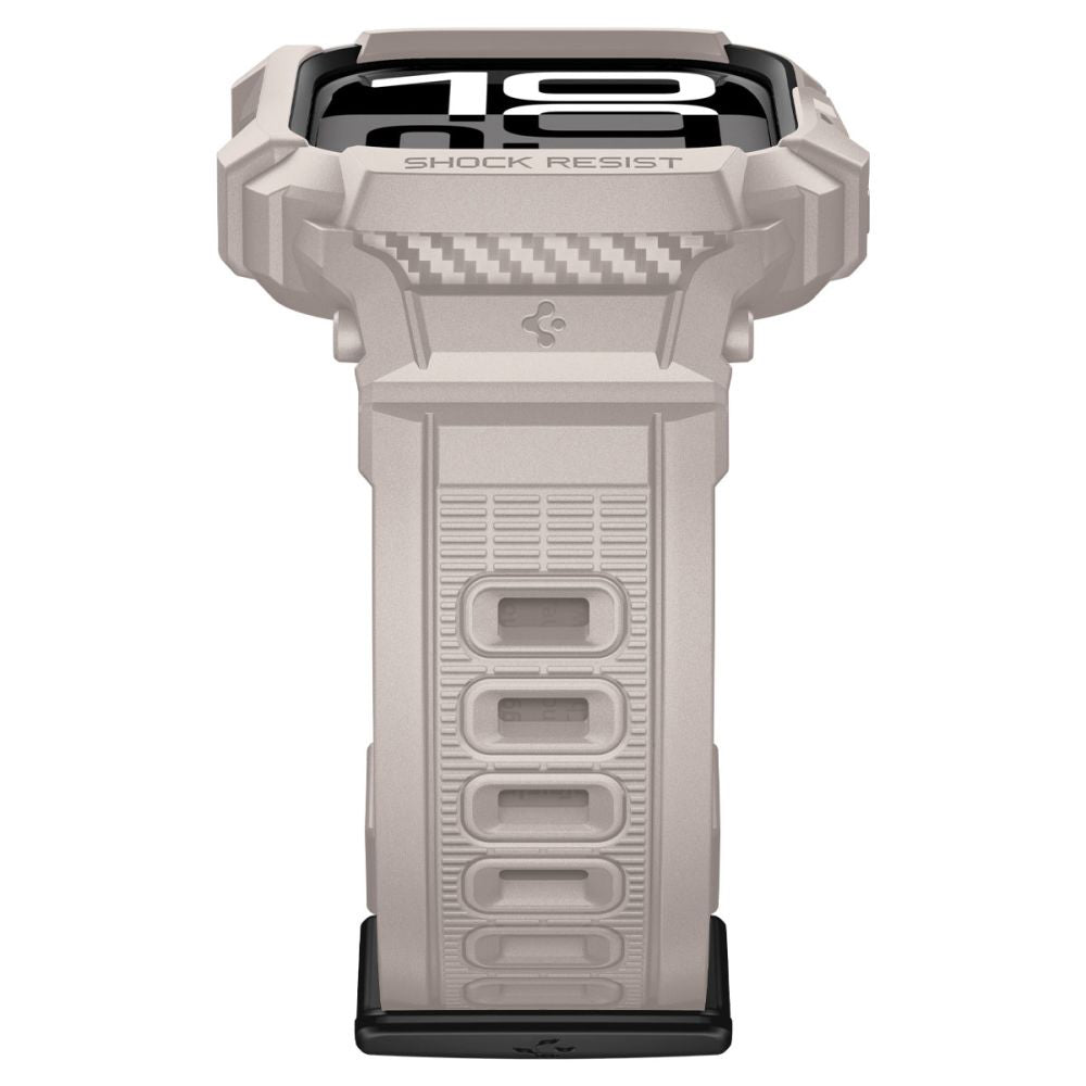 Spigen Rugged Armor Pro V2 Case for Apple Watch Series 10 / 11 46mm, Beige ACS10506