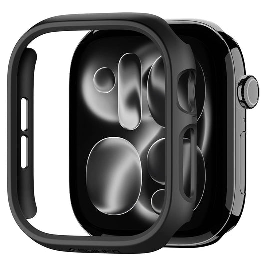 Capa Spigen Thin Fit para Apple Watch 12 46mm, Preta ACS11890
