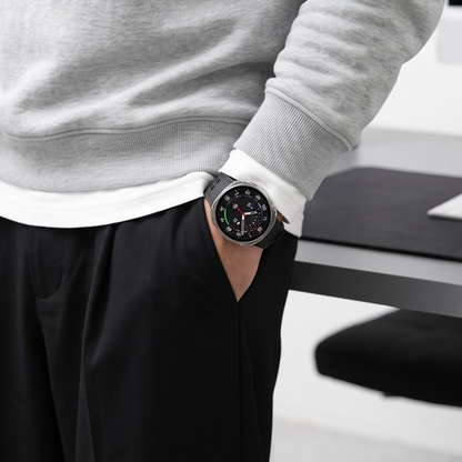 Capa Tech-Protect Defense para Samsung Galaxy Watch 9 / Watch8 44mm, Conjunto de 2 peças, Preta / Transparente