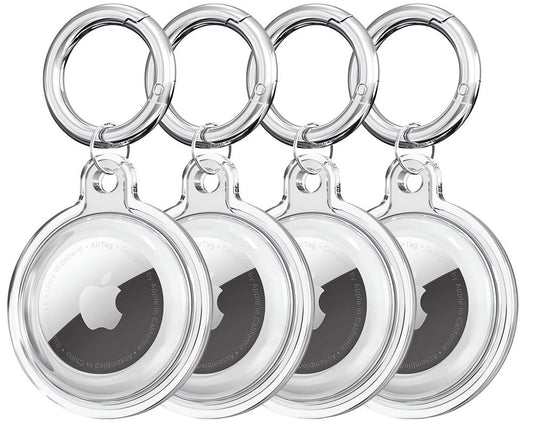 Capa Tech-Protect Icon para Apple AirTag, Conjunto de 4 peças, Transparente