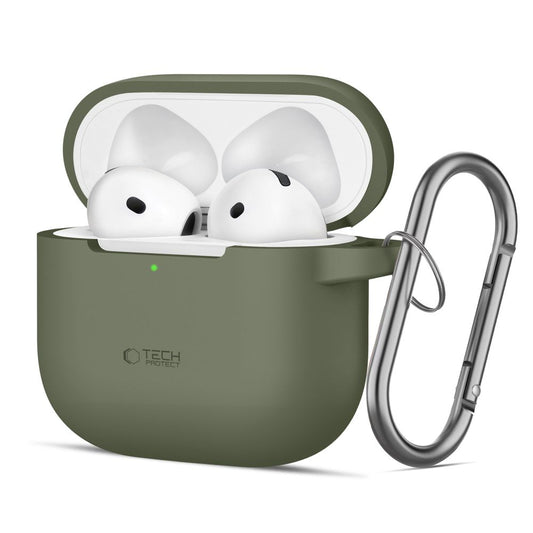 Capa Tech-Protect Silicone Hook para Apple AirPods 4, Verde