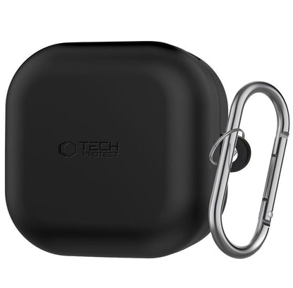 Capa Tech-Protect Silicone Hook para Samsung Galaxy Buds4 / Buds4 Pro, Preta