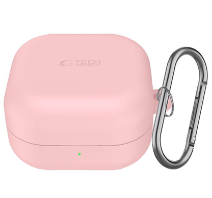 Capa Tech-Protect Silicone Hook para Samsung Galaxy Buds4 / Buds4 Pro, Rosa